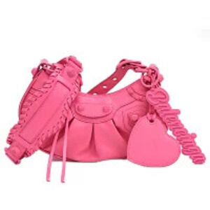 Balenciaga bag Le Cagole XS shoulder pink matte leather